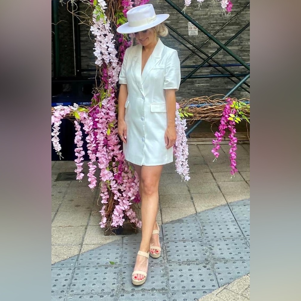 White “Fate” shift dress
